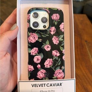 Velvet Caviar Pink Rose iPhone 16 Pro Case